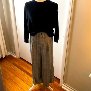 Madewell pleated wide leg trousers